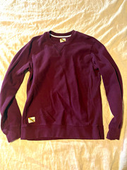Tracksmith Sweatshirt Mens Medium Plum Burgundy Crewneck Pullover
