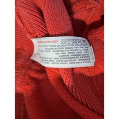 Fat Face Mens Full Zip Hoodie Coral Red Waffle Lined Hood Sweatshirt Medium