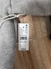 Fear of God ESSENTIALS Dark Heather Oatmeal Fleece Crew Neck Sweatshirt Size M