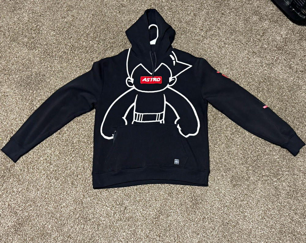 Southpole x Astro Boy Men’s Black Graphic Fleece Pullover Hoodie Pockets XXL