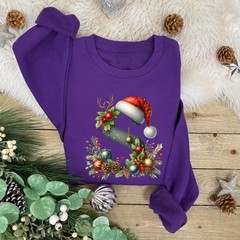 Personalised Alphabet Bauble Family Christmas Jumper | Xmas Sweatshirt | Novelty