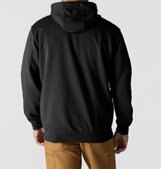 New Carhartt K288 Black 2XL Loose Fit Midweight Logo Sleeve Hoodie NWT B3