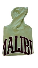 Rue21 Hoodie Green Malibu Vintage Sweatshirt Cotton Fleece Unisex 0008408 039