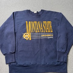 Vintage Desert Sportswear Mens XL Fleece Montana State University Sports 90s