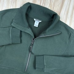 Duluth Trading Co Souped-Up Sweats Mens Medium Green Quarter Zip Pullover