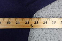 Ralph Lauren Purple Label Hoodie Mens Medium Blue Full Zip Jersey Logo Pockets