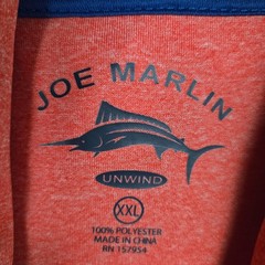 JOE MARLIN Mens Size 2XL Performance Lightweight Hoodie Pullover Pink UV+