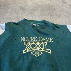 Unbranded Notre Dame Sweatshirt Mens XL Green Rugby Fighting Irish VTG