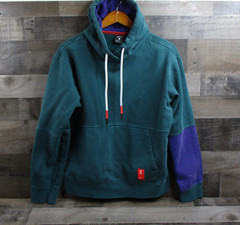 Nike Kyrie Hoodie Mens Large Green Purple Colorblock Pullover Fleece CK6746-300