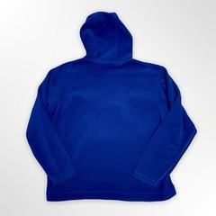 The North Face Fleece Hoodie Mens Medium Blue 1/4 Zip Pullover Anorak