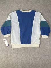 Vintage 80s Teddi Sport Colorblock Windbreaker Pullover NWT Made USA Women M