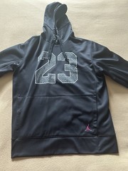 Men’s Nike Air Jordan Dominate Graphic 23 Elephant Hoodie. Size Large.