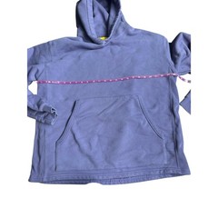 Yellow Label Co Heavyweight Cotton Pullover Hoodie Kangaroo Pocket Purple Men XL