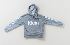 Calvin Klein Men’s Long Sleeve Pullover Hoodie XL Gray Designer City Sports