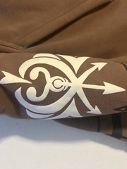 Hashira Studios Hoodie Brown With Graphics Large Size