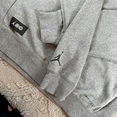 Jordan Breakfast Club Hoodie Mens Small Gray Sweatshirt Nike Basketball Air