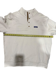 NWT Patagonia Men’s Daily Snap-T Pullover in XL Pelican Beige/Brown accents $179