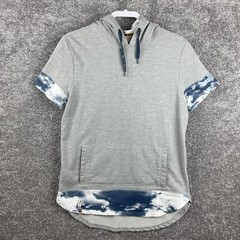 Triple Five Soul NYC Hoodie Shirt Youth Medium Gray Short Sleeves Athletic