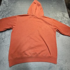 Ariat Hoodie Mens L Orange Pullover Hooded Pockets Lined Rebar Embroidered