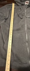 Royal Blue Active Mens 2XL Gray Full Zip Hoodie Sweatshirt Polyester Athletic