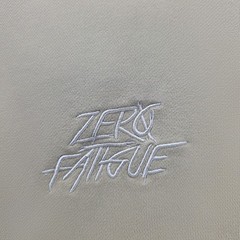 Zero Fatigue Hoodie Mens XL Beige Pullover Hooded Pockets Oversized Graphic