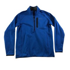 Eddie Bauer First Ascent Mens Tall L Mt Outpace Flex Fleece HZ Sapphire Blue NEW