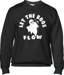 Boos Booze Halloween Costume Party Trick or Treat Drinking Ghost Mens Sweatshirt
