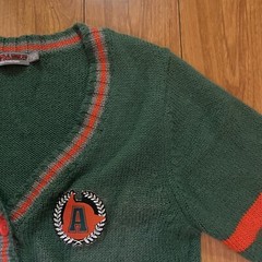 tezuka productions 2003.4.7. Astro Boy Anime Hoodie Green Cardigan Sweater