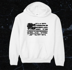Distressed American Flag unisex 100% Cotton Custom Hoodie Sweater S,M,L,XL,XXL