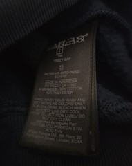 YEEZY x GAP ENGINEERED BY BALENCIAGA High Neck Sweater Dark Blue Size XS