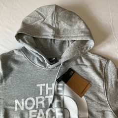 The North Face Pullover Hoodie Mens Size L Gray Long Sleeve Stretch Drawstring