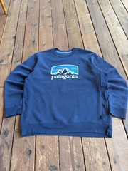 Patagonia Fitz Roy Horizons Uprisal Crew Sweatshirt Navy Blue XL Regular Fit