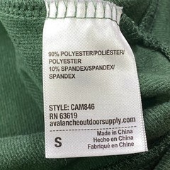 Avalanche Hoodie Mens Small Gorpcore Polyester Spandex Zip Up Green CAM846