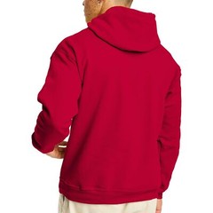 Hanes Unisex Hoodie Size M Deep Red EcoSmart Pullover Hooded Sweatshirt Warm