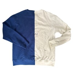 Seek Discomfort Split Crewneck Sweatshirt Large Colorblock Yes Theory Pullover