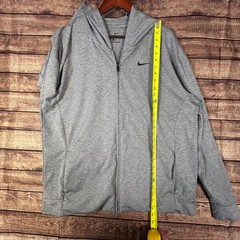 Nike Dri-FIT Full Zip Hoodie Men’s XL Gray BQ2864 Yoga Training Jacket Athletic