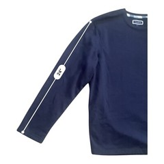 NWT Club Room navy blue sweatshirt long sleeve round neck Men L blended fabric