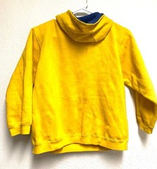 VINTAGE 2004 SONIC X SONIC THE HEDGEHOG YELLOW HOODIE KIDS SZ 7-L HAT PIN INCL.