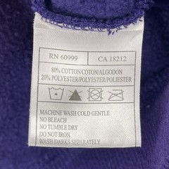 LSU Tigers Antigua Mens Large Purple Quarter 1/4 Zip Pullover Fleece Sweatshirt