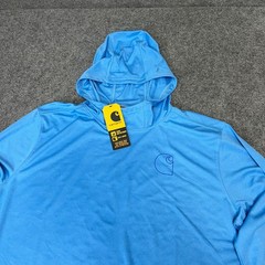 Carhartt Force Sun Defender Lightweight Hoodie – Blue Long Sleeve Men’s L