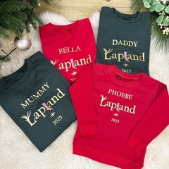 Personalised LAPLAND Family Christmas Jumper | Xmas Sweatshirt | Xmas Jumper