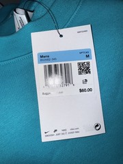 Nike Men’s Club Fleece Crew Sweatshirt Turquoise Blue BV2662-345 NWT Pick Size