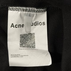 Acne Studios Stockholm 1996 Logo Hoodie Black Pullover Oversized Unisex – Size L