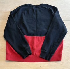 Nike Air Jordan Long Sleeve Crewneck Sweater Mens L Black White