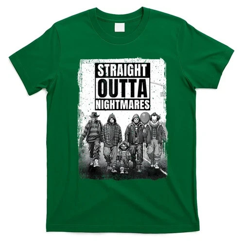 Straight Outta Nightmares Horror Halloween Graphic Tee Unisex