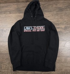 Vintage Law & Order Hoodie Mens Medium Special Victims Unit NBC Experience Store