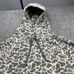 Burlebo Fleece Hoodie Mens 2XL Deer Camo Fishing Hunting Hiking Outdoor