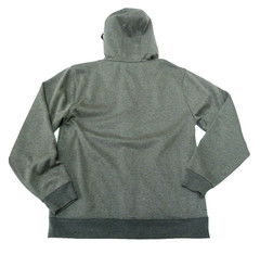 Burton Hoodie Mens XL Full Zip Dry Ride Fleece Lined 3 Pockets Grey Weatherproof