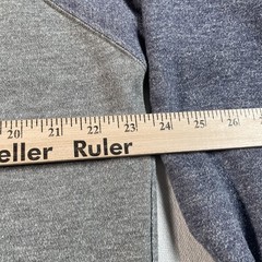 Vintage 70s 80s Sweatshirt Mens Large Gray Blue Color Block Raglan Pullover