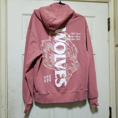 Darc Sport Wolves Hoodie Men Small Pink Fight for Cancer NFGU Gym Fitness Limit